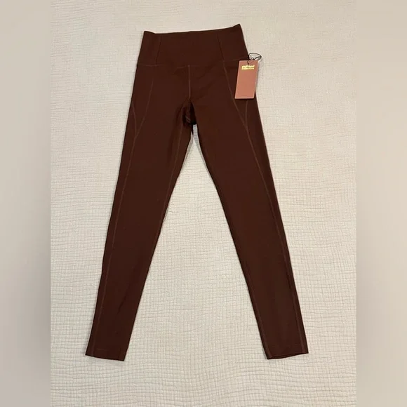 Girlfriend Collective Chocolate Brown Leggings - Picture 3 of 15